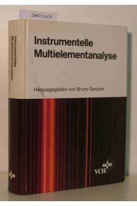 Instrumentelle Multielementanalyse  - hrsg. von Bruno Sansoni