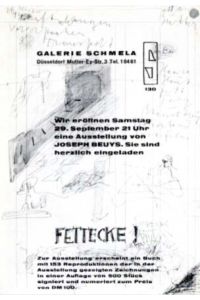 Fettecke. Galerie Schmela, 29. September [1972].