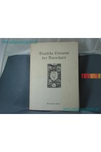 Deutsche Literatur der Barockzeit. Katalog 3, 1992. Antiquariatskatalog mit detailierten Beschreibungen und Abbildungen.