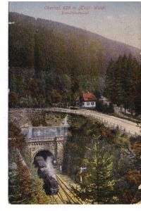 Postkarte. Oberhof, 825 m (Thür. Wald). Brandleitentunnel