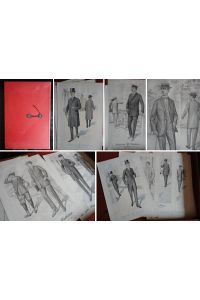 Sartorial Art Journal * 18 großformatige Einzelblätter / Tafelabbildungen American fashions H e r r e n m o d e