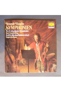 Joseph Haydn Symphonien, Nr. 45 Abschieds-Symphonie (Dirigent Kurt Sanderling, Staatskapelle Dresden); Nr. 103 Mit dem Paukenwirbel (Dirigent Eugen Jochum, Symphonie-Orchester des Bayerischen Rundfunks).