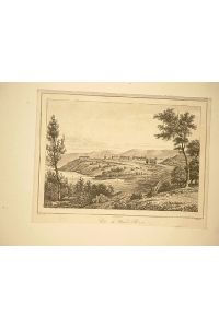 Vue de West-Point. Lithographie nach Milbert um 1840.