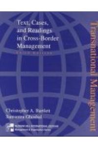 Transnational Management: Text Cases and Readings in Cross Border Management (McGraw-Hill International Editions Series)