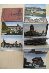 Berlin Leporello 20 Postkarten in Photo Chromphoto Farbphoto Ausführung um 1900