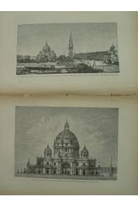 Berlin Dom Dombauentwürfe 1888 projektierter Kaiser Wilhelm-Turm 1886 Holzstiche1888