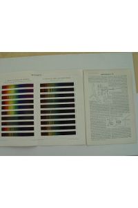 Spektralanalysen 4 Tafeln Lithographie + 9 Holzstiche inclusive zugehörigem Text 1893