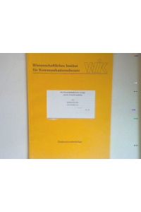 Die Wirtschaftlichkeit der Verlage und der Postzeitungsdienst. - Wissenschaftliches Institut für Kommunikationsdienste NR. 68
