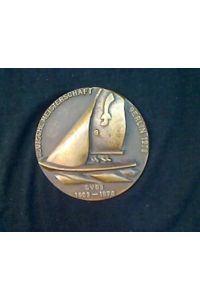 Bronzeplakette: Segelboot auf Welle.   - Deutsche Meisterschaft Berlin 1978. SV 03 1903-1978.