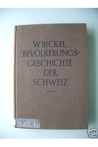 Forschung und Leben 1947 Bevölkerungsgeschichte Schweiz