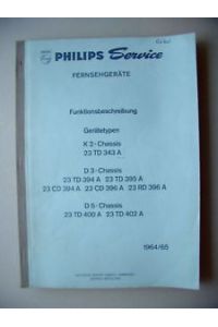 Philips Service Fernsehgeräte Funktionsbeschreibung1963