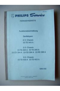 Philips Service Fernsehgeräte Funktionsbeschreibung1964