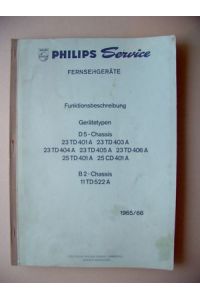 Philips Service Fernsehgeräte Funktionsbeschreibung1965