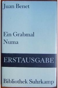 Ein Grabmal.   - Numa : (eine Sage). Zwei Erzählungen /. Aus d. Span. von Gerhard Poppenberg, Bibliothek Suhrkamp ; Bd. 1026
