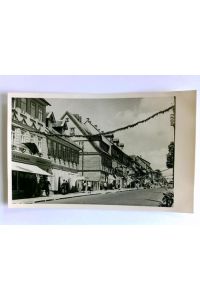 Postkarte: Clausthal - Straßenzug der Einkaufstraße