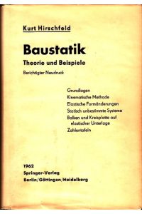 Baustatik.   - Theorie und Beispiele.