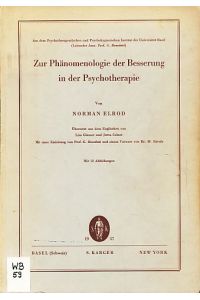 Zur Phänomenologie der Besserung in der Psychotherapie.