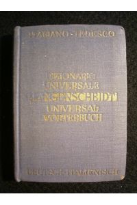 Langenscheidt Universal-Wörterbuch Italienisch. Teil I: Italienisch - Deutsch. Teil II: Deutsch - Italienisch.