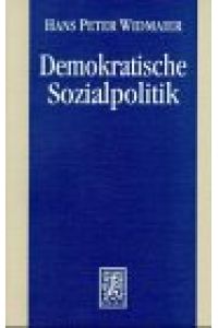 Demokratische Sozialpolitik: Zur Radikalisierung des Demokratieprinzips
