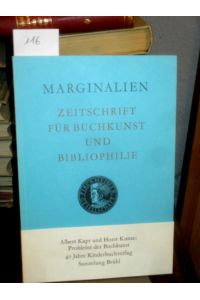 Marginalien 116 1989/4. Zeitschrift für Buchkunst und Bibliophilie (bis 1968: Blätter der Pirckheimer-Gesellschaft). Einhundertsechzehntes Heft 1989.
