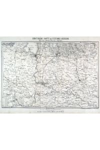 Strategische Karte des Festungs-Vierecks Peschiera, Verona, Mantua, Legnago.