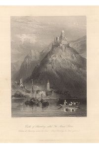 Castle of Thurmberg, called The Mouse. Rhine. Chateau de Thurmberg nommé La Souris. - Schloss Thurnberg, die Maus genannt.
