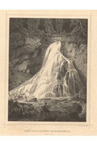Der Gollinger Wasserfall. (Salzburg. ).