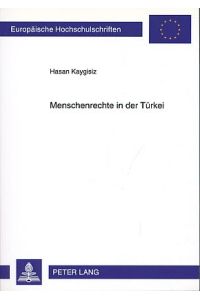 Menschenrechte in der Türkei. Eine Analyse der Beziehungen zwischen der Türkei und der Europäischen Union von 1990 - 2005.   - Europäische Hochschulschriften : Reihe 31, Politik Bd. 587.