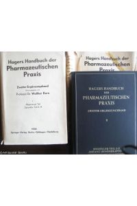 Hagers Handbuch der pharmazeutischen Praxis  - für Apotheker, Arzneimittelhersteller, Drogisten, Ärzte und Medizinalbeamte.