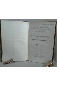 Sprachliche Forschungen zur Chronologie der Platonischen Dialoge.   - (= Kais. Akad. der Wiss. in Wien. Phil.-Hist. Klasse, 169. Bd., 3. Abh.)