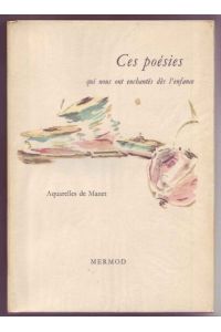 Ces poésies qui nous ont enchantés dès l'enfance. Aquarelles de Manet.