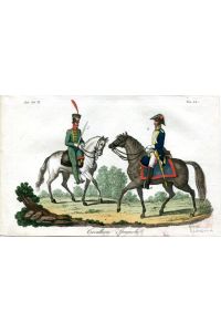 Cavalleria Spagnola - Stahlstich, coloriert