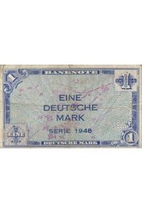 Eine Deutsche Mark - mit perforiertem B (für Berlin).