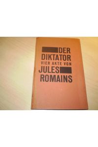 Der Diktator.   - Vier Akte. Deutsch von Hans Feist.