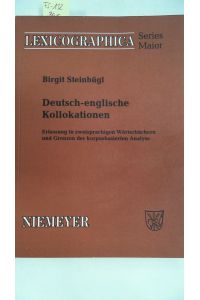 Deutsch-englische Kollokationen (Lexicographica. Series Maior),