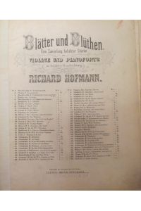 Valse Brillante Op. 18 No. 1 (für Violine und Pianoforte)  - (= Blätter und Blüthen. Eine Sammlung beliebter Stücke für Violine und Pianoforte in leichter Bearbeitung hg. v. Richard Hofmann No. 15)