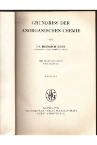 Grundriss der Anorganischen Chemie.