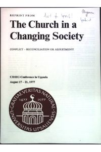 Die katholische Kirche und der Nationalsozialismus in Ungarn;  - Reprint from: the Church in a Changing Society, Cihec-Conference in Uppsala, August 17-21, 1977;