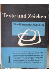 Texte und Zeichen.   - Eine literarische Zeitschrift. 16 Hefte. Komplett.
