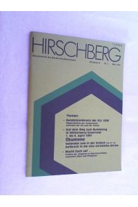 Hirschberg - Monatsschrift des Bundes Neudeutschland, Jahrgang 44 - Nr. 3; 1991