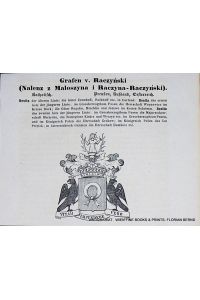 RACZYNSKI - Grafen v. Raczynski (Nalenz z Maloszyna i Raczyna-Raczynski)