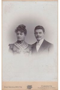 Chemnitzer Paar, Originalphoto um 1900.