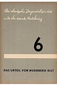 Schriftreihe Der deutsche Imperialismus und der zweite Weltkrieg - Band 6
