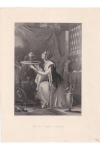 Pergamus, The Jew´s Daughter of Pergamus, Stahlstich um 1840 von J. Brown und H. Cook, Blattgröße: 27 x 20 cm, reine Bildgröße: 21 x 13, 5 cm.