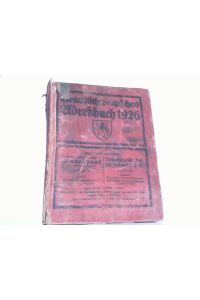 Braunschweigisches Adressbuch für das Jahr 1926.