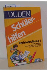 Duden-Schülerhilfen . - Mannheim  - Deutsch Rechtschreibung 3.,  24 Rechtschreibgeschichten für das 4. und 5. Schuljahr