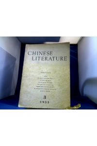 Chinese Literature quartely. Heft 3. Editor Mao Tun.