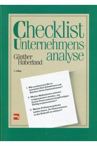 Checklist Unternehmensanalyse.