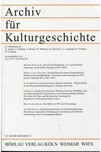Archiv für Kulturgeschichte 92. Band, Heft 2