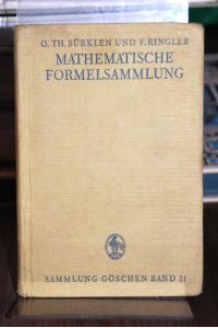 Mathematische Formelsammlung.   - (= Sammlung Göschen Band 51).